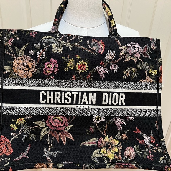 Christian Dior floral canvas large tote - Picture 8 of 10